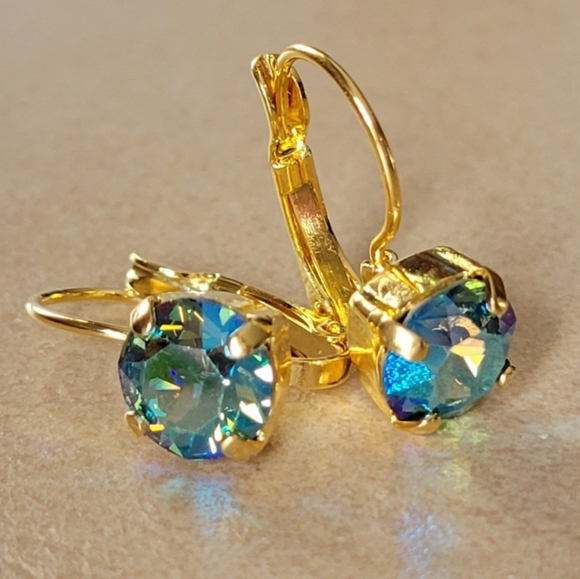 Austrian Crystal Earrings in Gold - Picture 14 of 14